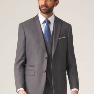 FACADE4542 Grey Tailored Fit Madrid Suit
