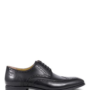 FACADE4571 Middleham Leather Oxford Black Shoes
