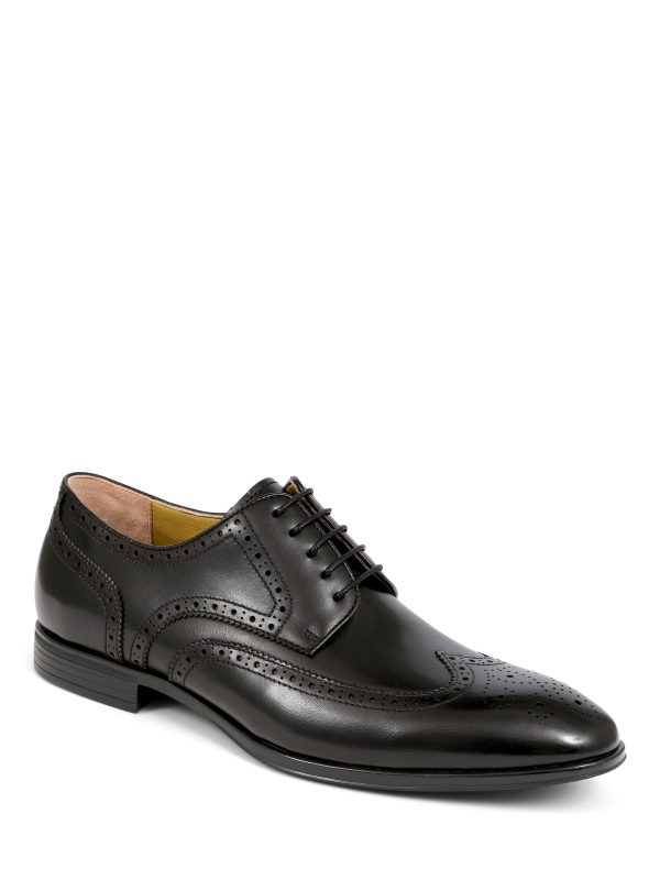 FACADE4571 Middleham Leather Oxford Black Shoes - Image 2