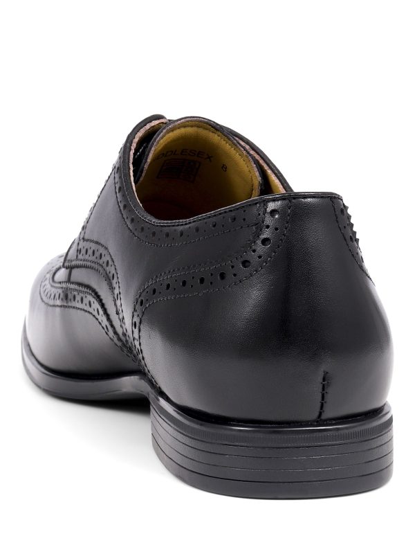 FACADE4571 Middleham Leather Oxford Black Shoes - Image 3