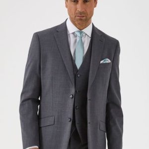 FACADE4544 Grey Classic Fit Darwin Suit Suit