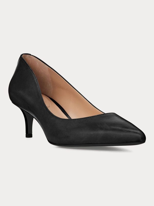 FACADE4581 Adrienne Leather Kitten Heel Shoes - Image 2