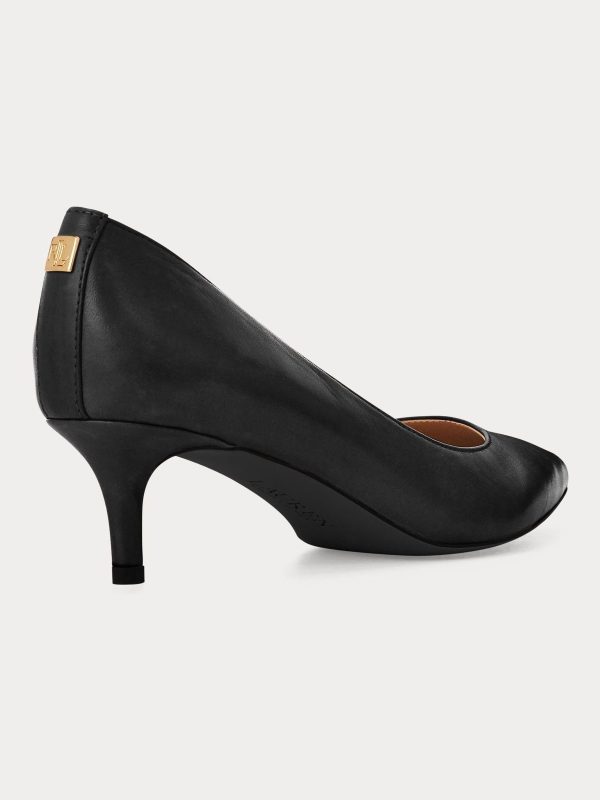 FACADE4581 Adrienne Leather Kitten Heel Shoes - Image 3
