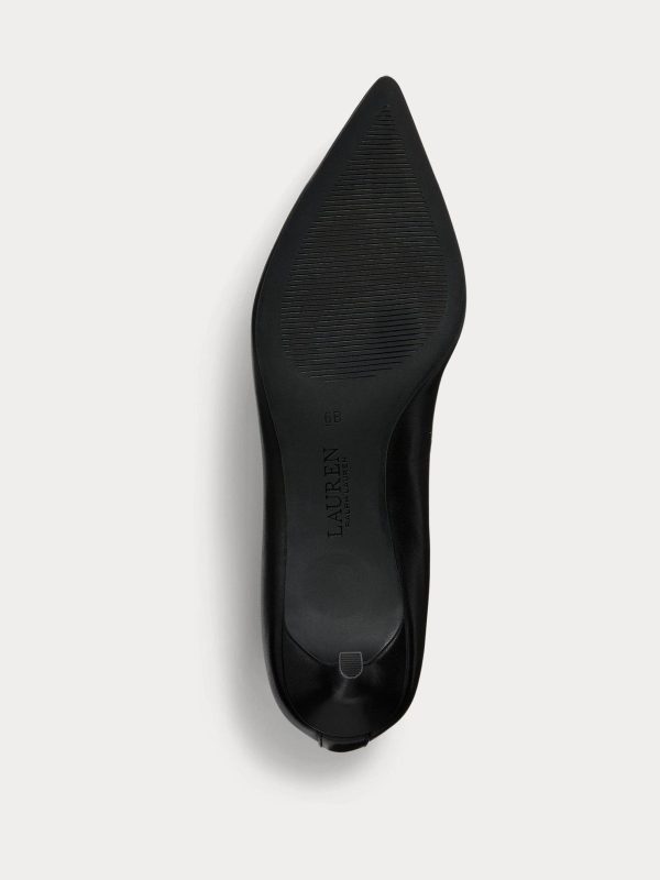 FACADE4581 Adrienne Leather Kitten Heel Shoes - Image 5