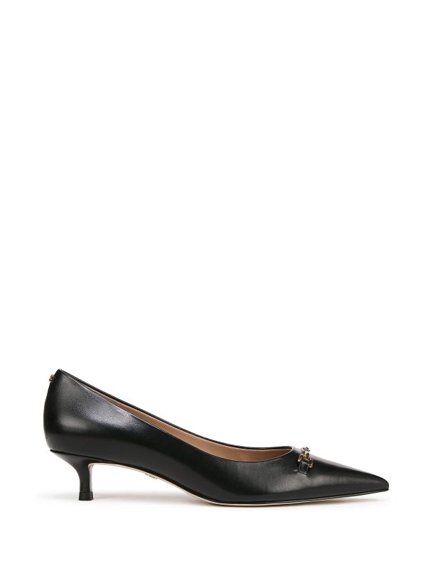 FACADE4582 Regular Fit Kaya Kitten Heel Black Shoes
