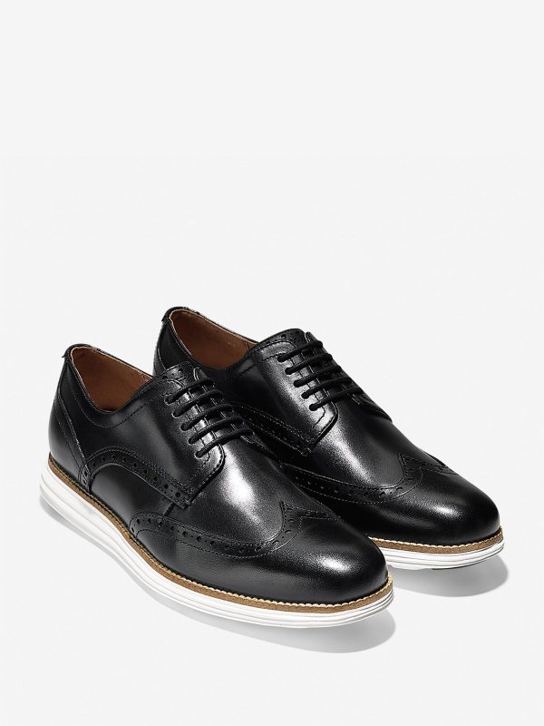 FACADE4575 Mens Wide Fit Original Grand Wingtip Oxford Brown Shoes - Image 2