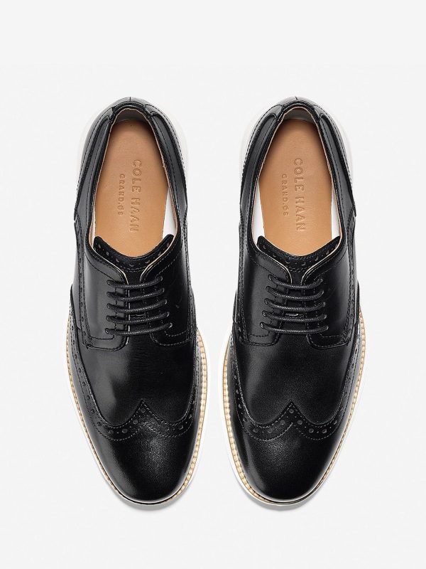 FACADE4575 Mens Wide Fit Original Grand Wingtip Oxford Brown Shoes - Image 5