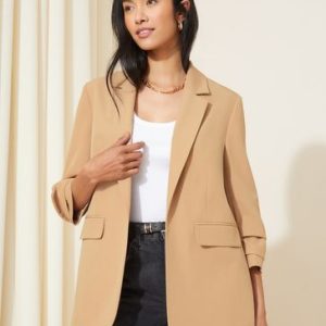 FACADE4557 Camel Nude Edge to Edge Tailored Suit