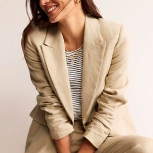 FACADE4561 Natural Marylebone Linen Suit