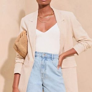FACADE4566 Longline Tailored Suit