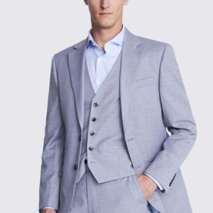 FACADE4553 Grey Slim Stretch Suit
